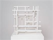 Petite sculpture blanche - Claude Tousignant