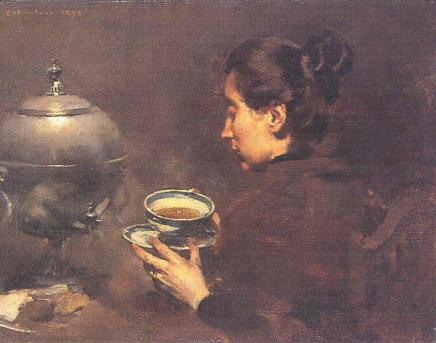 A Chávena de Chá, 1898 - Columbano Bordalo Pinheiro