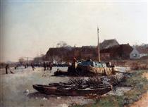 Winterfun On De Loswal, Hattem - Cornelis Vreedenburgh