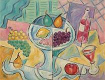 Still Life With Fruit Bowl - Corneliu Michailescu