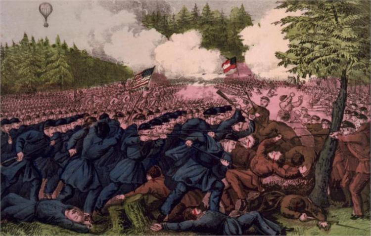 Battle of Seven Pines, Virginia May 31, 1862, 1862 - Currier & Ives