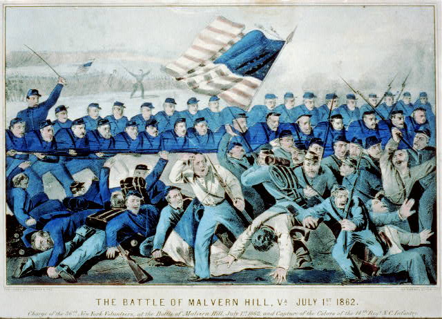 The battle of Malvern Hill, Va. July 1st 1862, 1862 - Куррье и Айвз