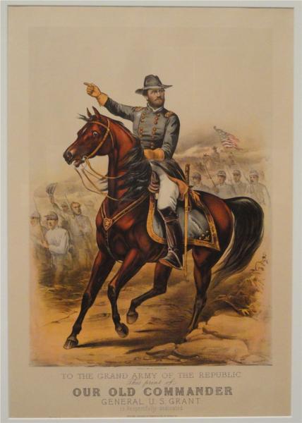 To The Grand Army of the Republic (Our Old Commander, General U. S. Grant), 1885 - Currier & Ives