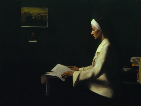 Woman Reading, 2003 - Dana Levin