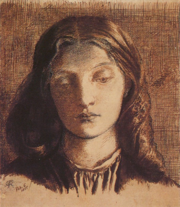 Portrait of Elizabeth Siddal - Rossetti Dante Gabriel - WikiArt.org