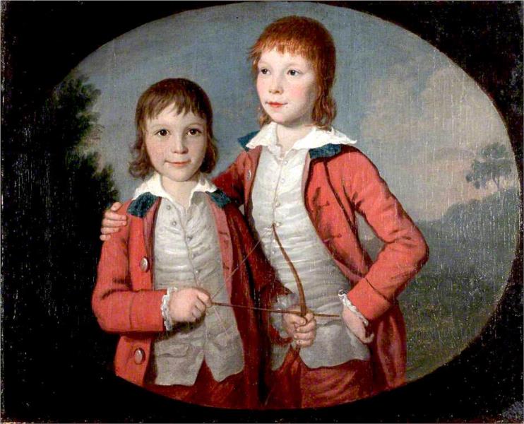 Portrait of Two Boys, 1783 - Девід Аллен