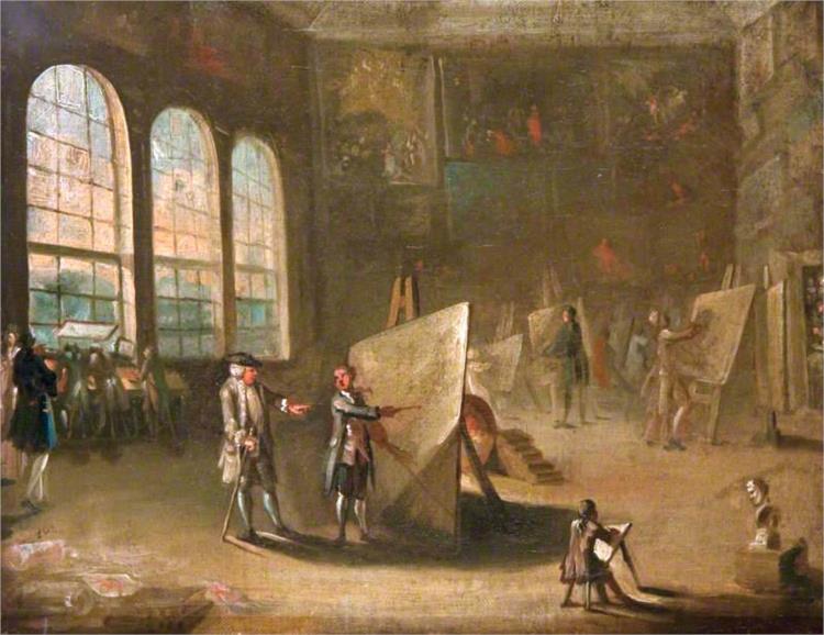 The Interior of the Foulis Academy of Fine Arts, 1761 - David Allan