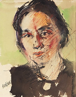 Head of a Woman, c.1939 - David Burliuk
