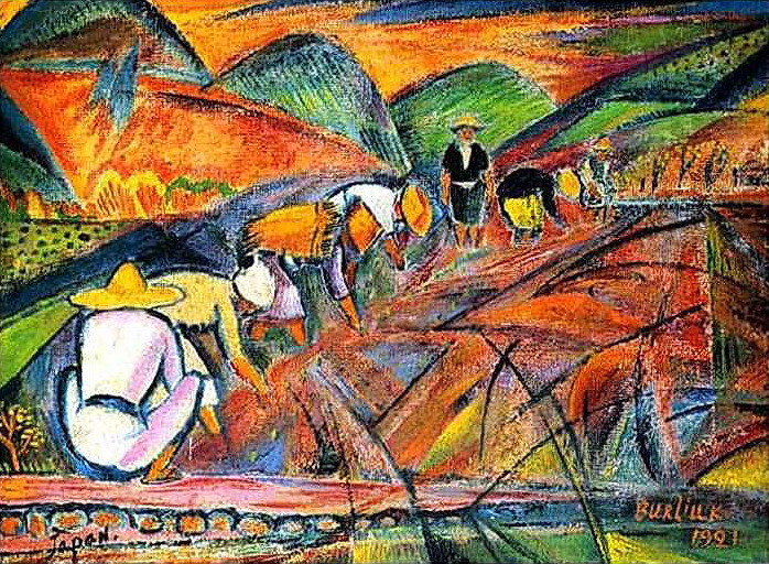 Рисовые поля, 1921 - Давид Бурлюк