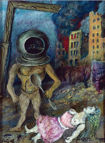 Сюрреалистическая композиция, 1925 - Давид Бурлюк