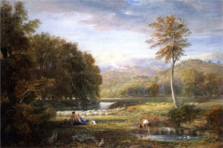 Pastoral Scene in Herefordshire, 1823 - David Cox