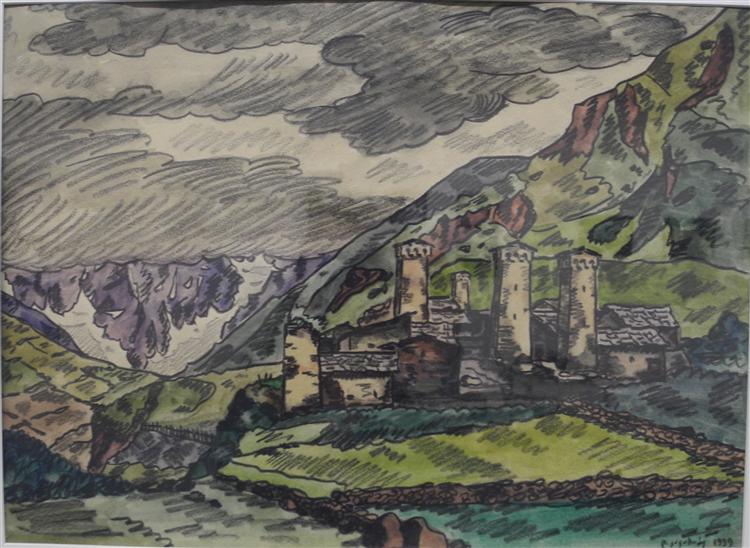 Svaneti, 1939 - David Kakabadze