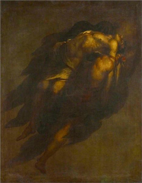The Dead Sarpedon, Borne by Sleep and Death (from Homer's 'The Iliad'), 1831 - David Scott