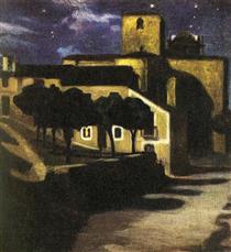 Night Scene in Avila - Diego Rivera