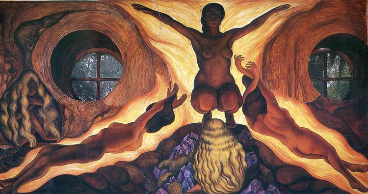 Subterranean Forces, 1926 - 1927 - Diego Rivera