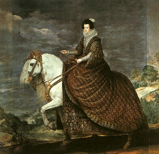 La Reine Isabelle de France à cheval, 1634 - 1635 - Diego Vélasquez