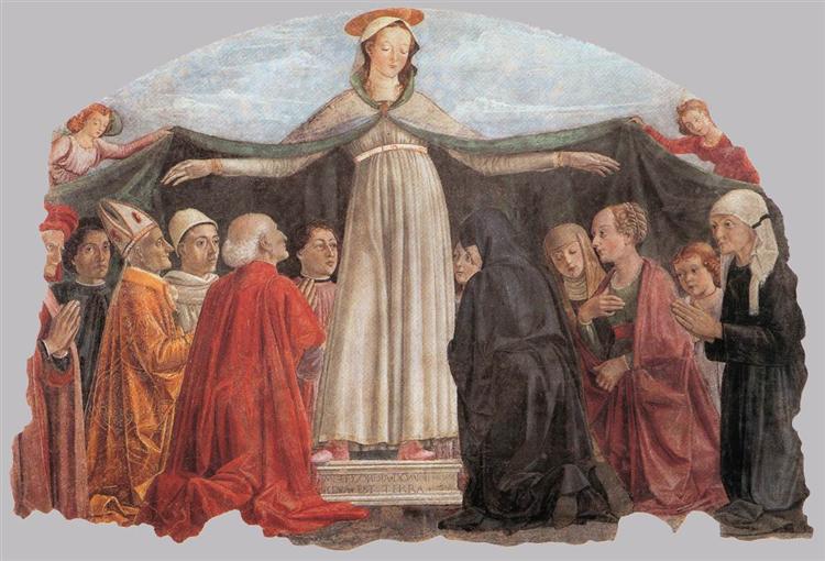 Madonna of Mercy, c.1472 - Доменико Гирландайо