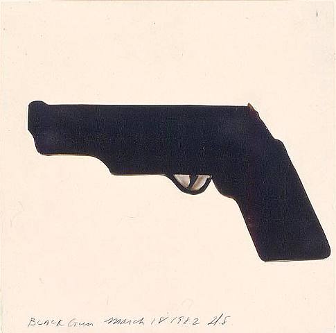 White Gun Black Gun, 1982 - Donald Sultan