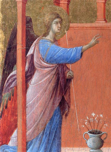 The Annunciation (Fragment), 1308 - 1311 - Duccio
