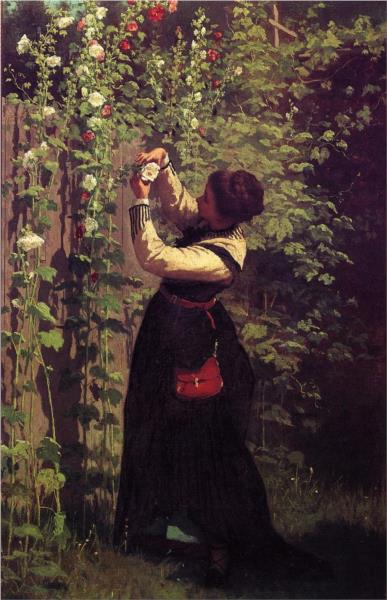 Catching the Bee, 1872 - Jonathan Eastman Johnson
