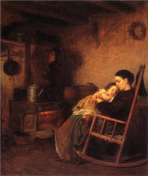 Mother and Child, 1869 - Истмен Джонсон