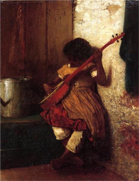 Musical Instinct, 1869 - Jonathan Eastman Johnson