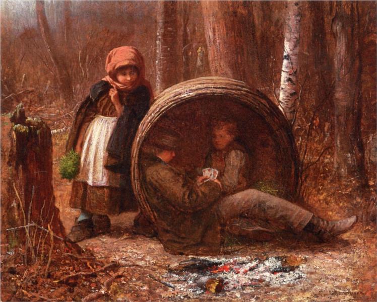 The Eavesdropper, 1866 - Jonathan Eastman Johnson