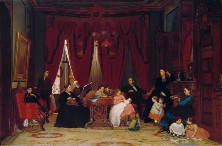 The Hatch Family, 1871 - Jonathan Eastman Johnson