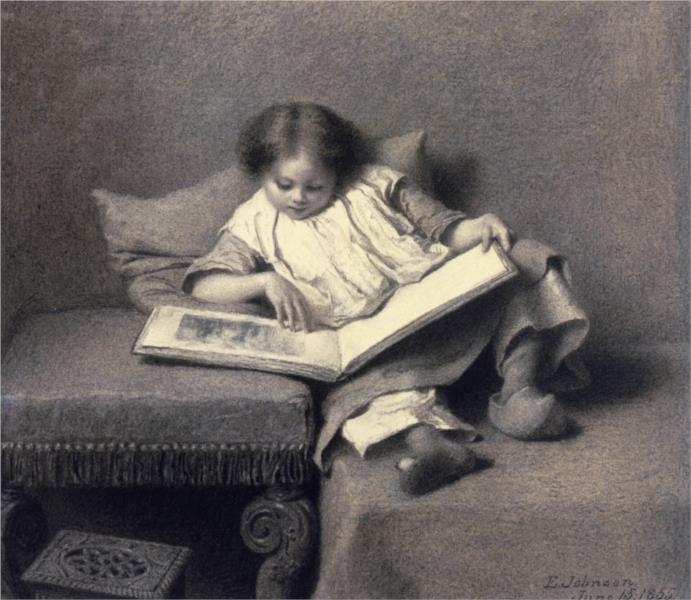 The Picture Book, 1855 - Eastman Johnson
