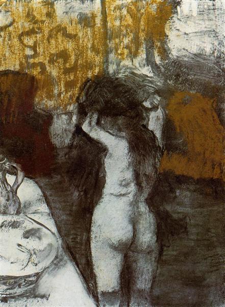 After the Bath, c.1876 - c.1877 - Edgar Degas