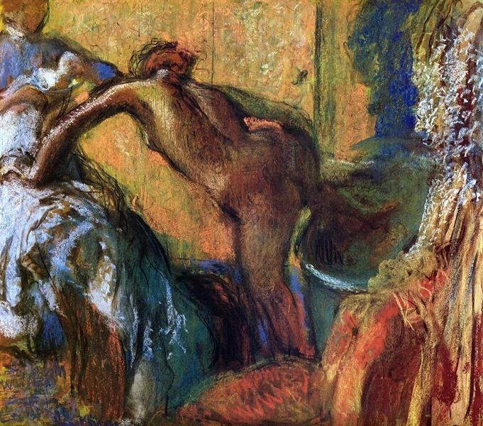 After the Bath, c.1895 - c.1898 - Edgar Degas