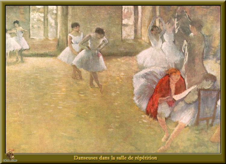 Dancers in the Rehearsal Hall, 1889 - 1895 - Edgar Degas