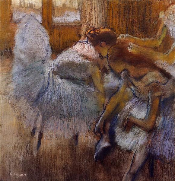 Dancers Relaxing, c.1885 - Едґар Деґа