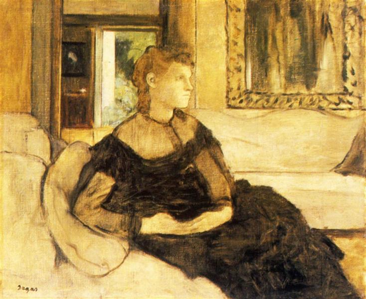 Madame Gobillard, Yves Morisot, 1869 - Едґар Деґа