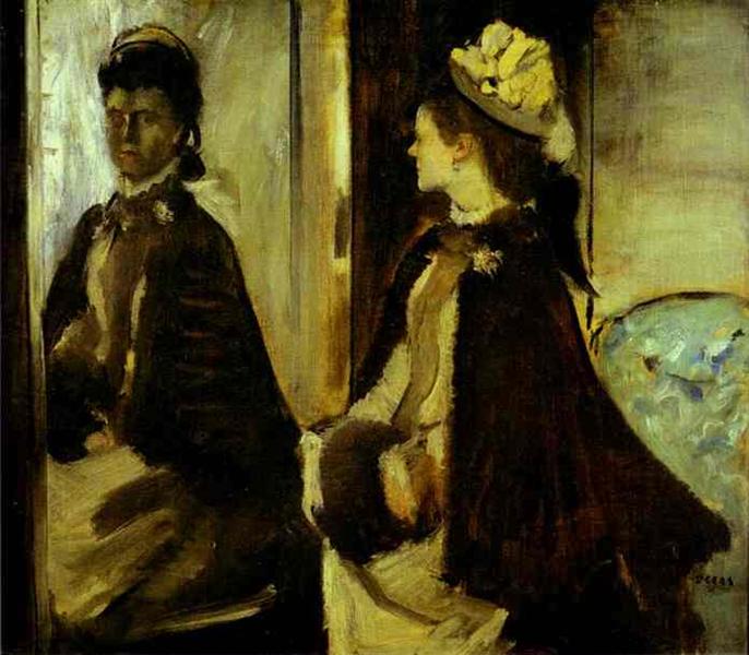 Madame Jeantaud in the mirror, 1875 - Edgar Degas