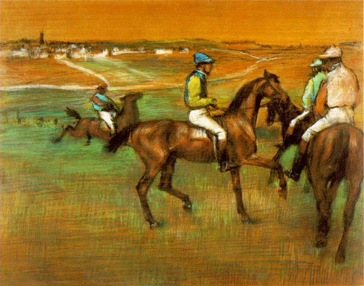 Race horses, 1885 - 1888 - Едґар Деґа