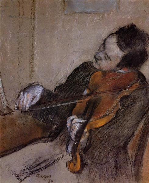 The Violist, 1880 - Edgar Degas