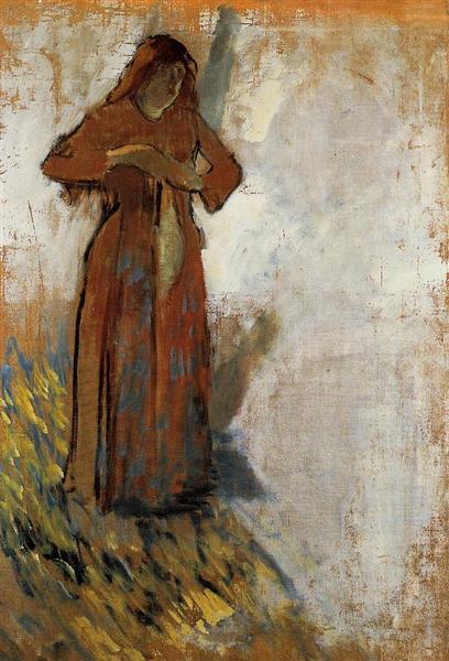 Woman with Loose Red Hair, 1898 - Едґар Деґа