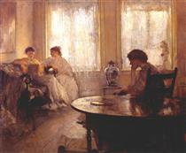 Three Girls Reading - Edmund Charles Tarbell
