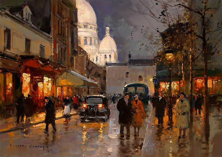 Place from a knoll Sacred Heart - Edouard Cortes
