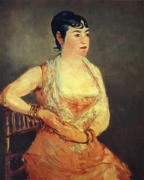 Jeanne Martin in Pink Dress, 1881 - Edouard Manet