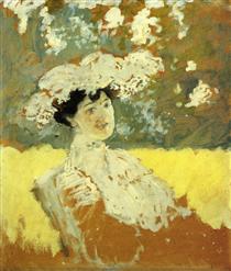 Woman with a Hat - Édouard Vuillard
