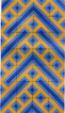 Painel de azuulejos de padrão - Эдуардо Нери