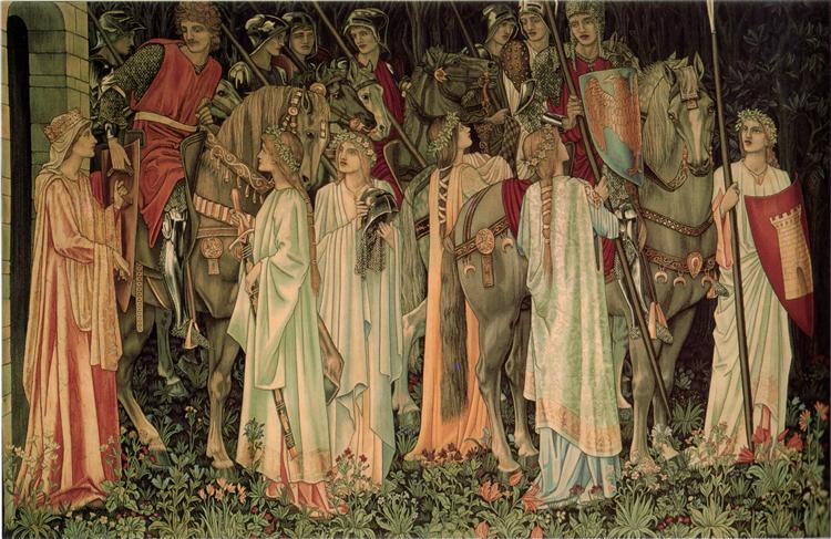 The Arming and Departure of the Knights, 1891 - 1894 - Edward Burne-Jones