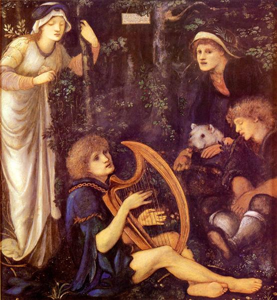 The Madness Of Sir Tristram - Edward Burne-Jones