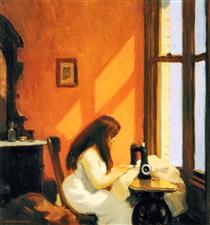 Girl at a Sewing Machine - Edward Hopper