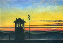 Railroad Sunset - Едвард Хоппер