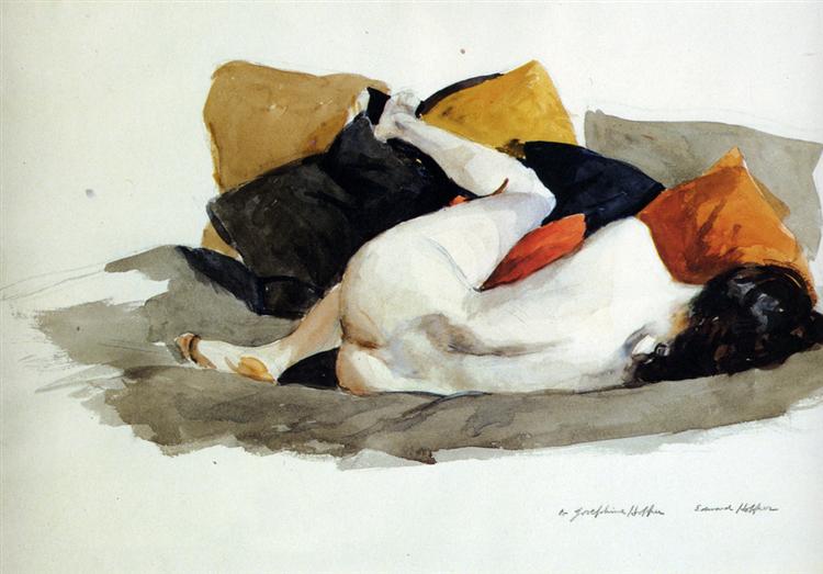 Reclining Nude, c.1924 - c.1927 - Edward Hopper