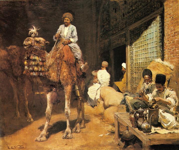 A Marketplace in Ispahan, 1885 - Едвін Лорд Вікс