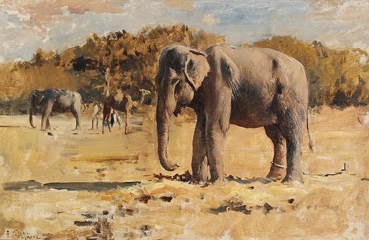 Elephants of Bekanir - Edwin Lord Weeks